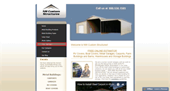 Desktop Screenshot of nwcustomstructures.com