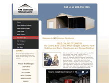 Tablet Screenshot of nwcustomstructures.com